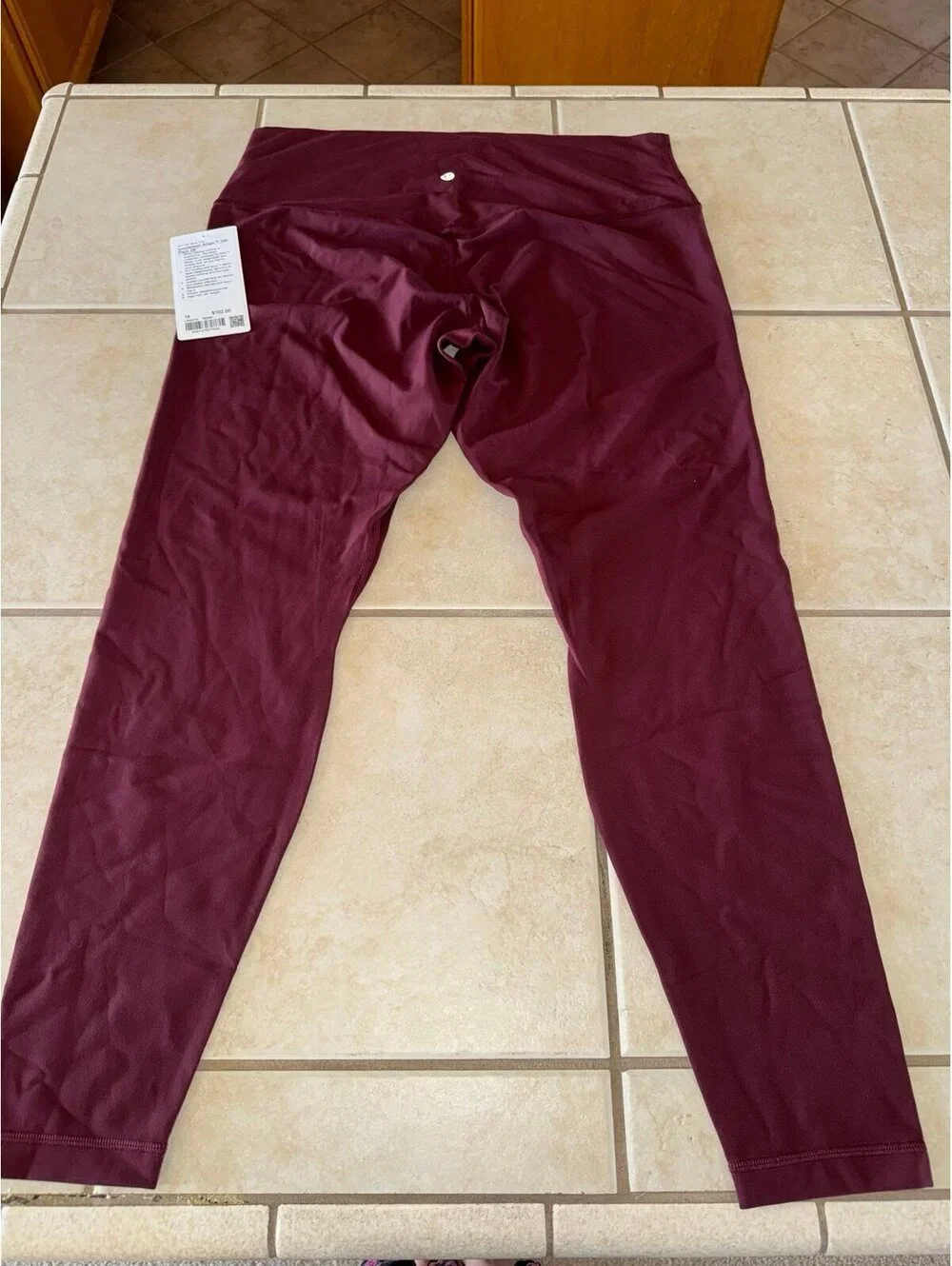 Lululemon Align High Rise 28” Red Merlot Size 16 NWT